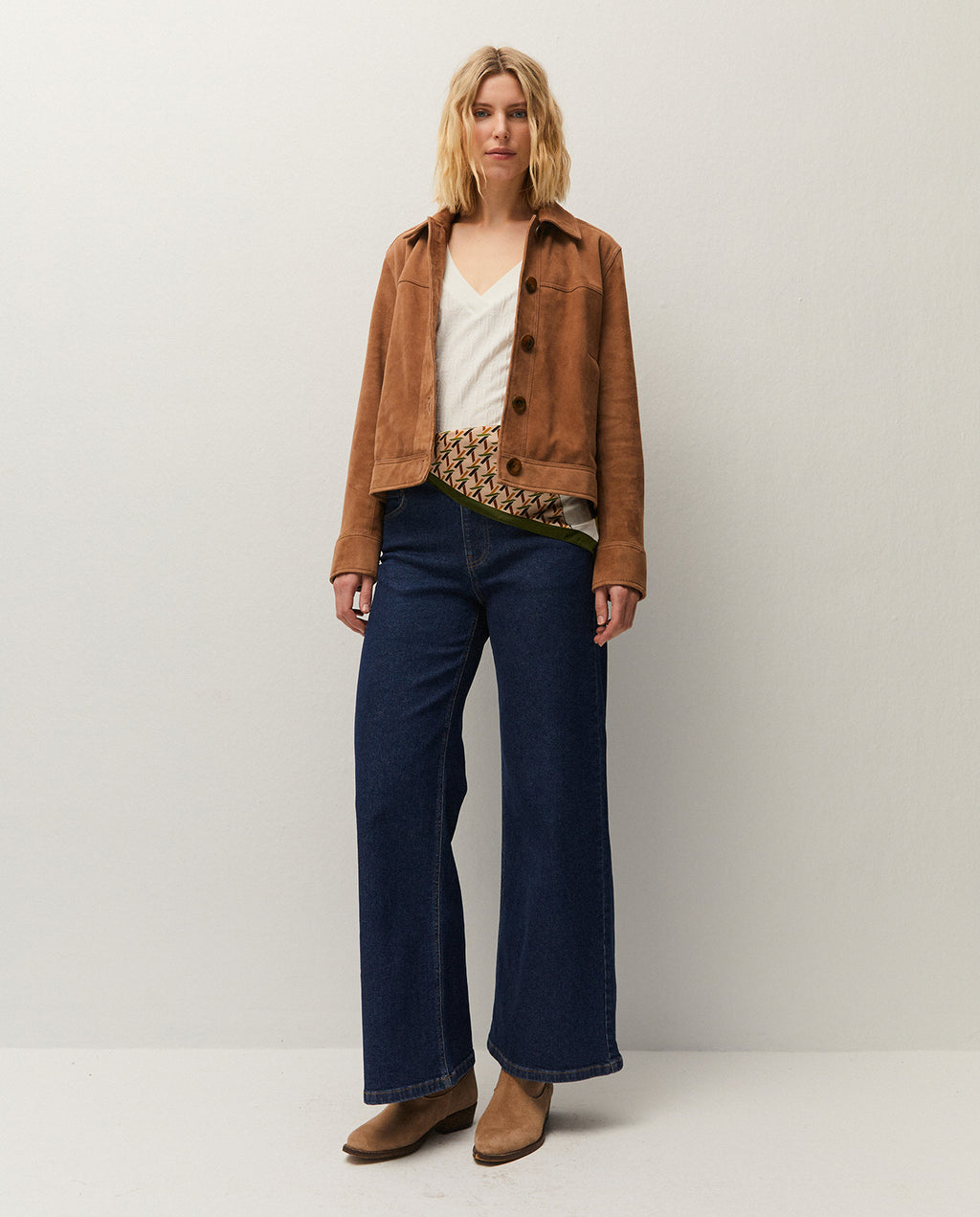 Pañuelo estampado geométrico