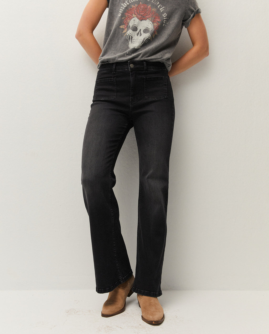 Pantalón denim bosillos