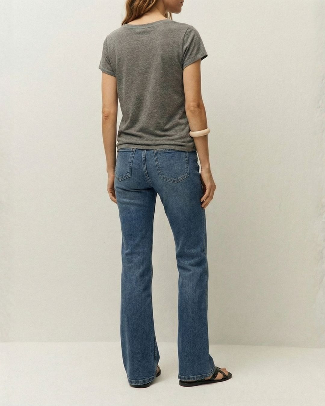 Denim pants with pockets