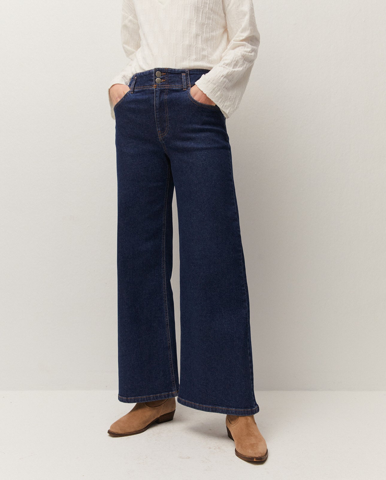 Pantalón denim indigo