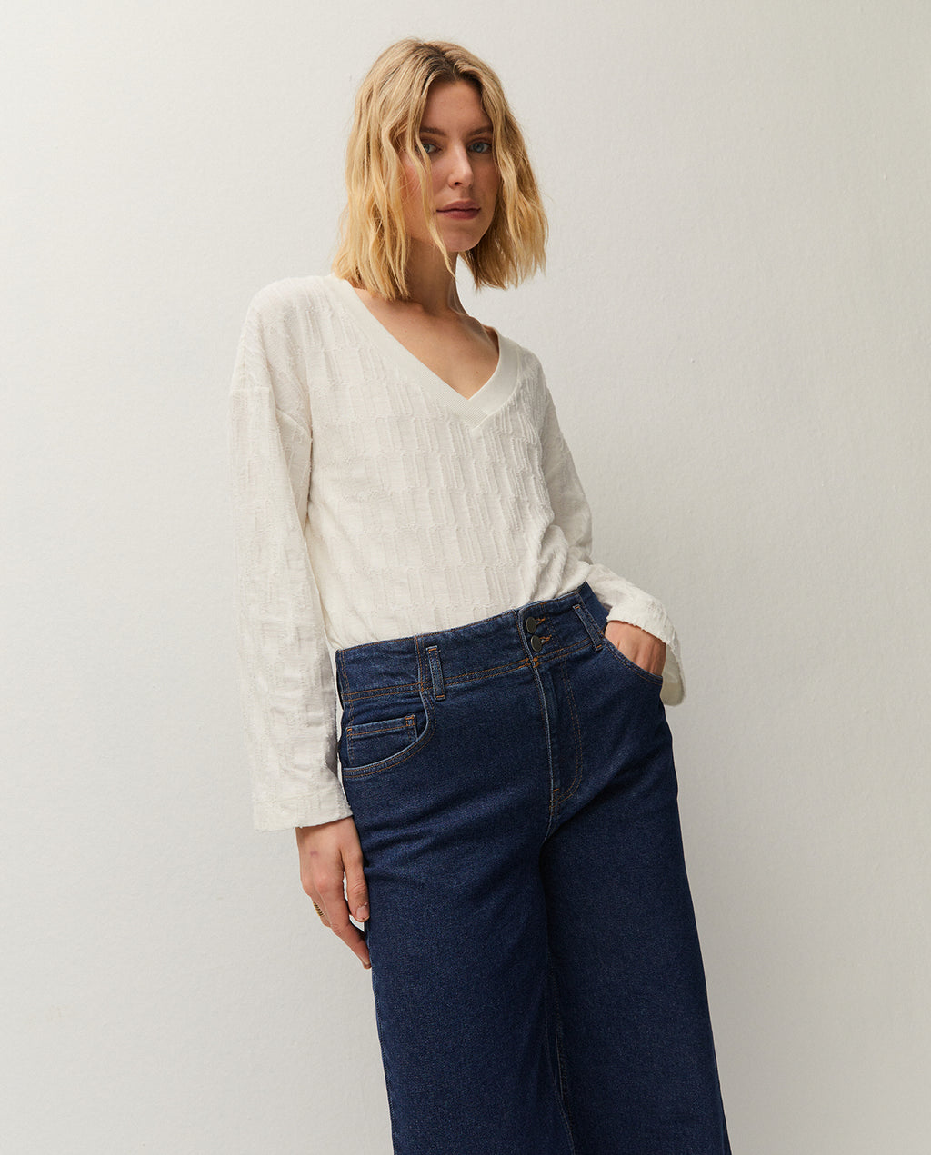 Pantalón denim indigo