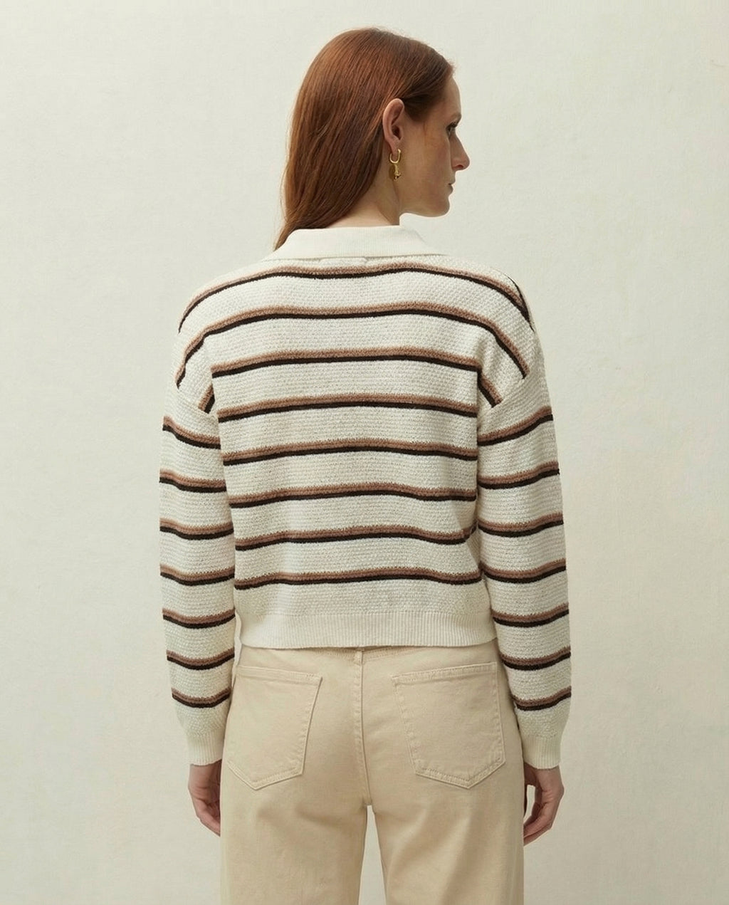 Jersey rayas escote polo