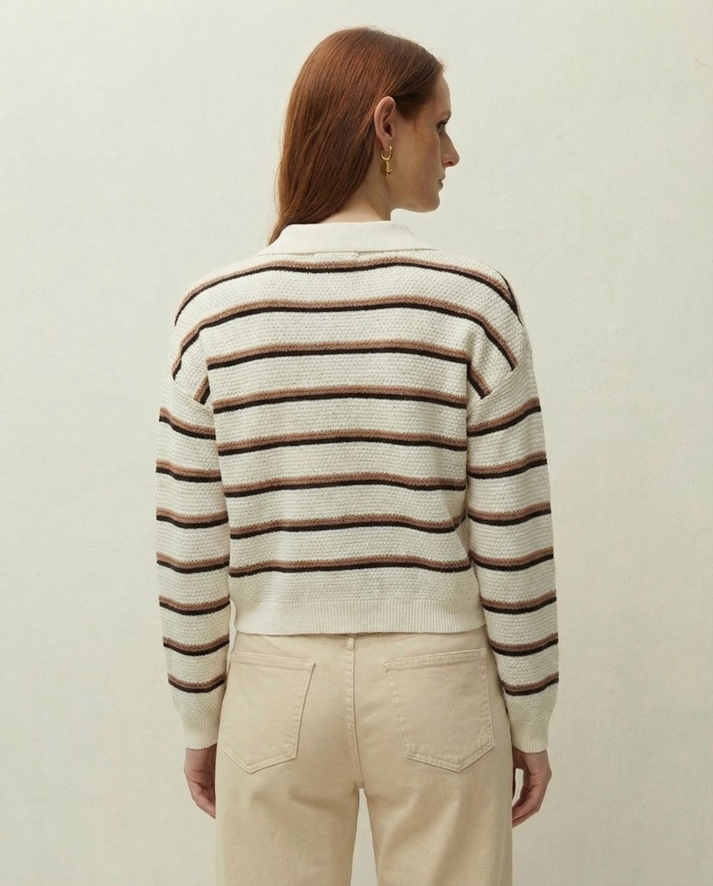 Jersey rayas escote polo