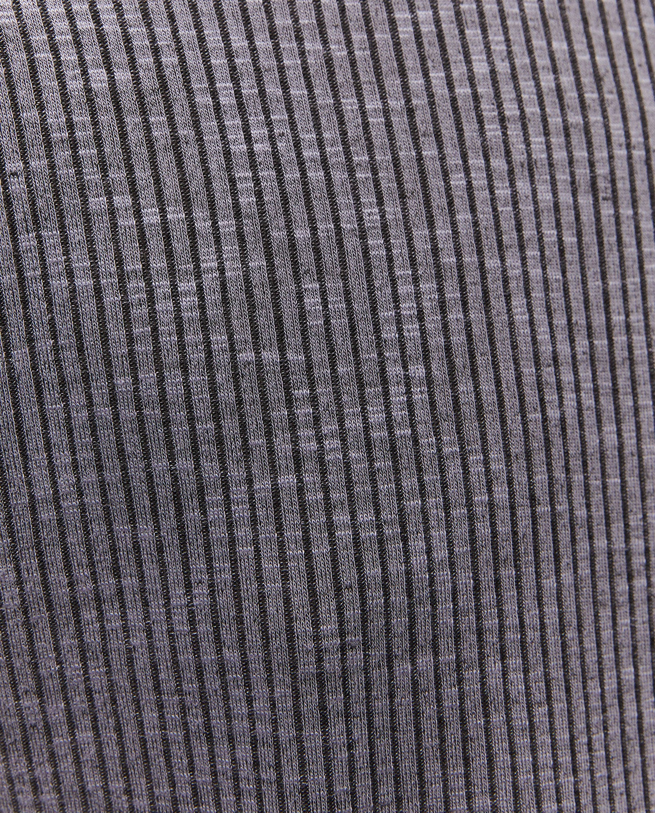 Top canalé cuello redondo