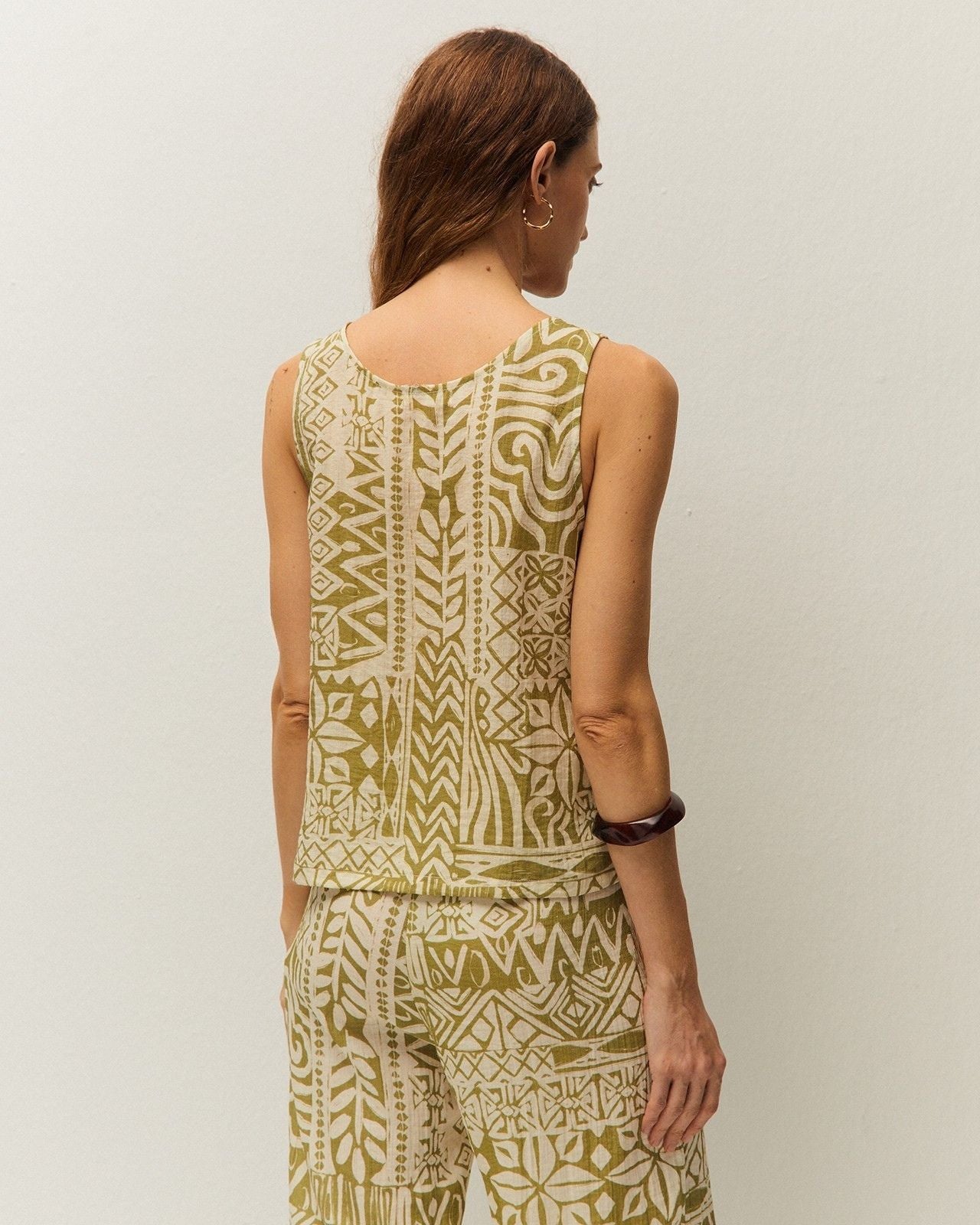 Top estampado etnico