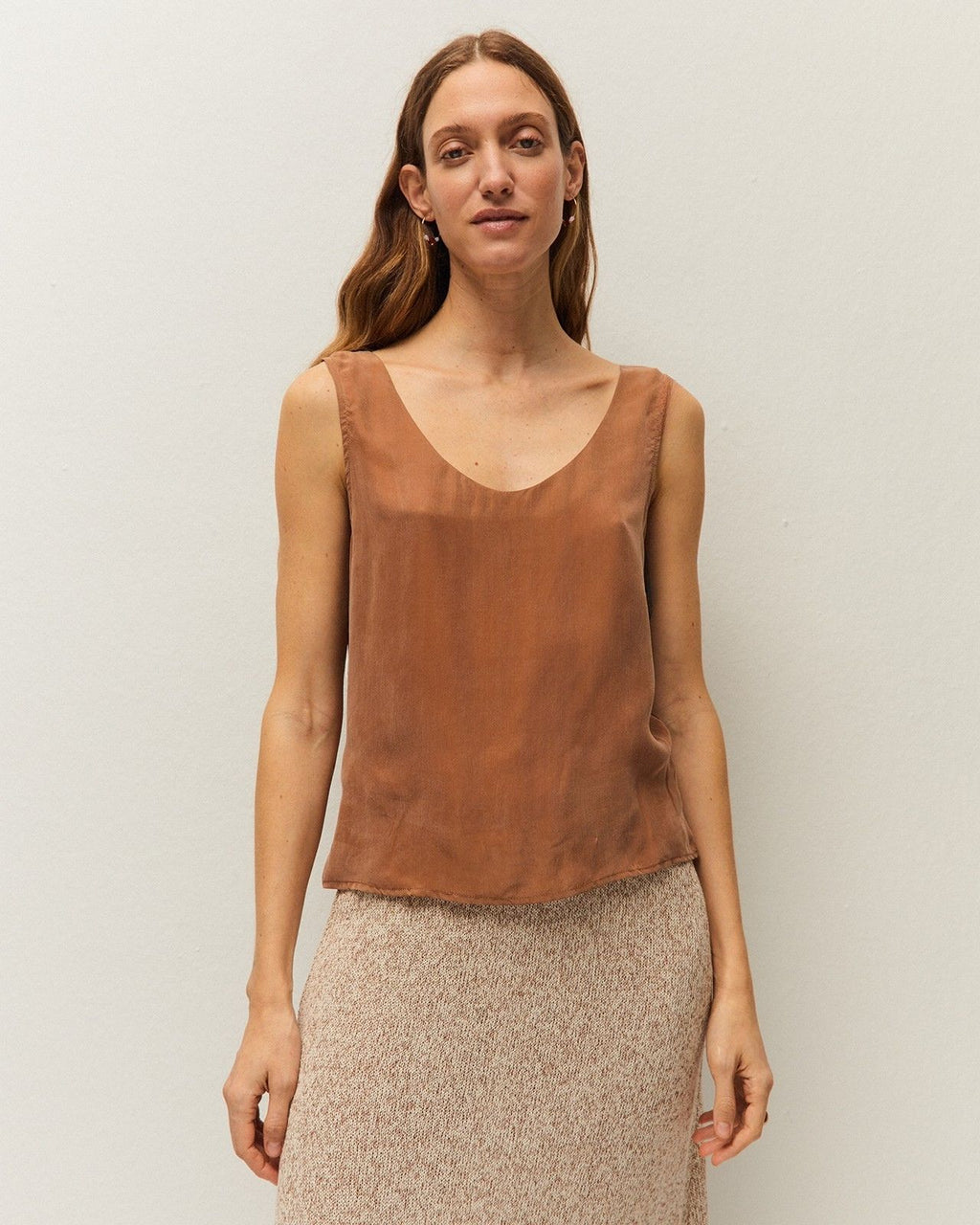 Top cupro sin mangas
