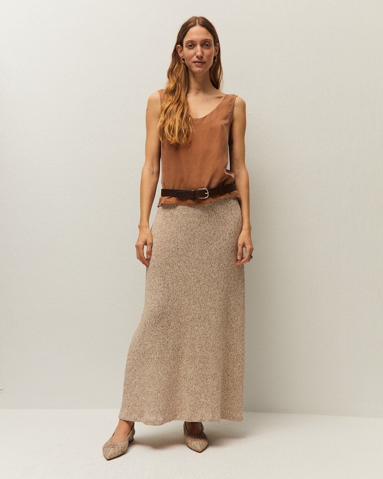 Top cupro sin mangas