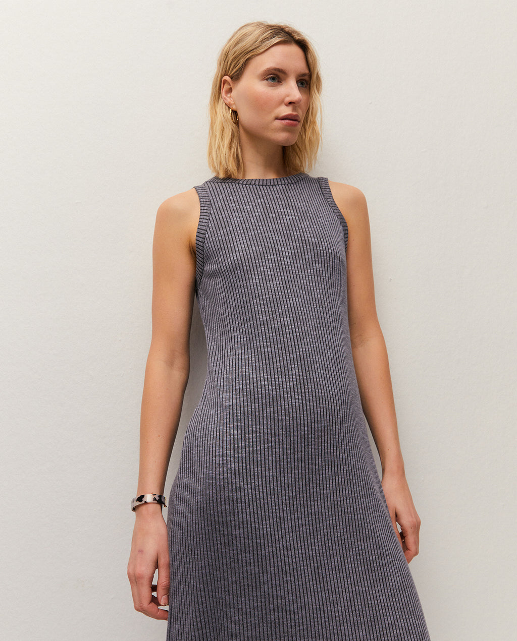 Vestido de canale cuello caja