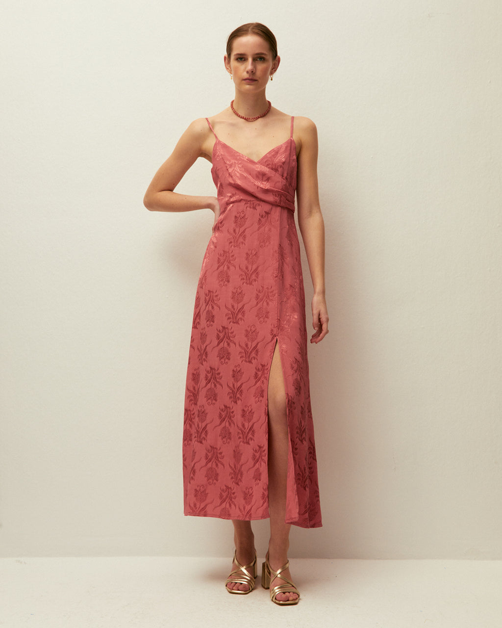Jacquard maxi dress