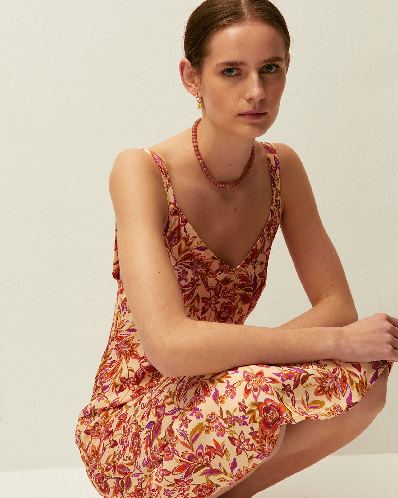 Vestido largo estampado