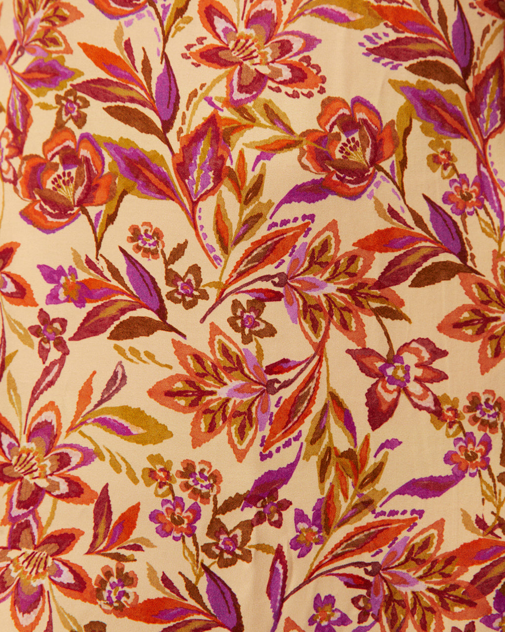 Vestido largo estampado