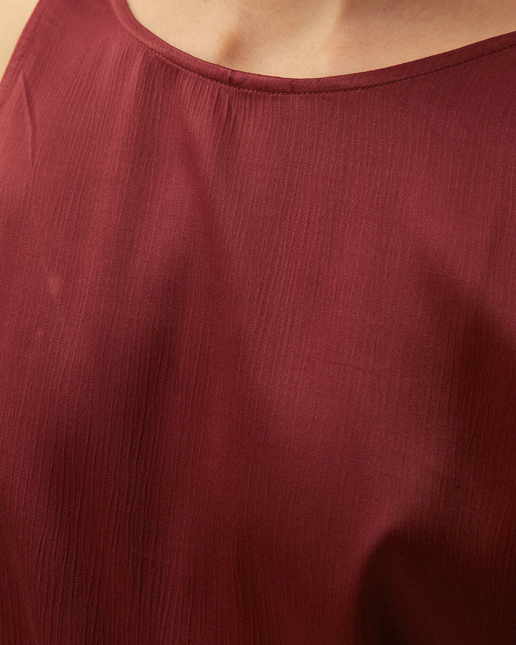 Vestido largo cuello caja