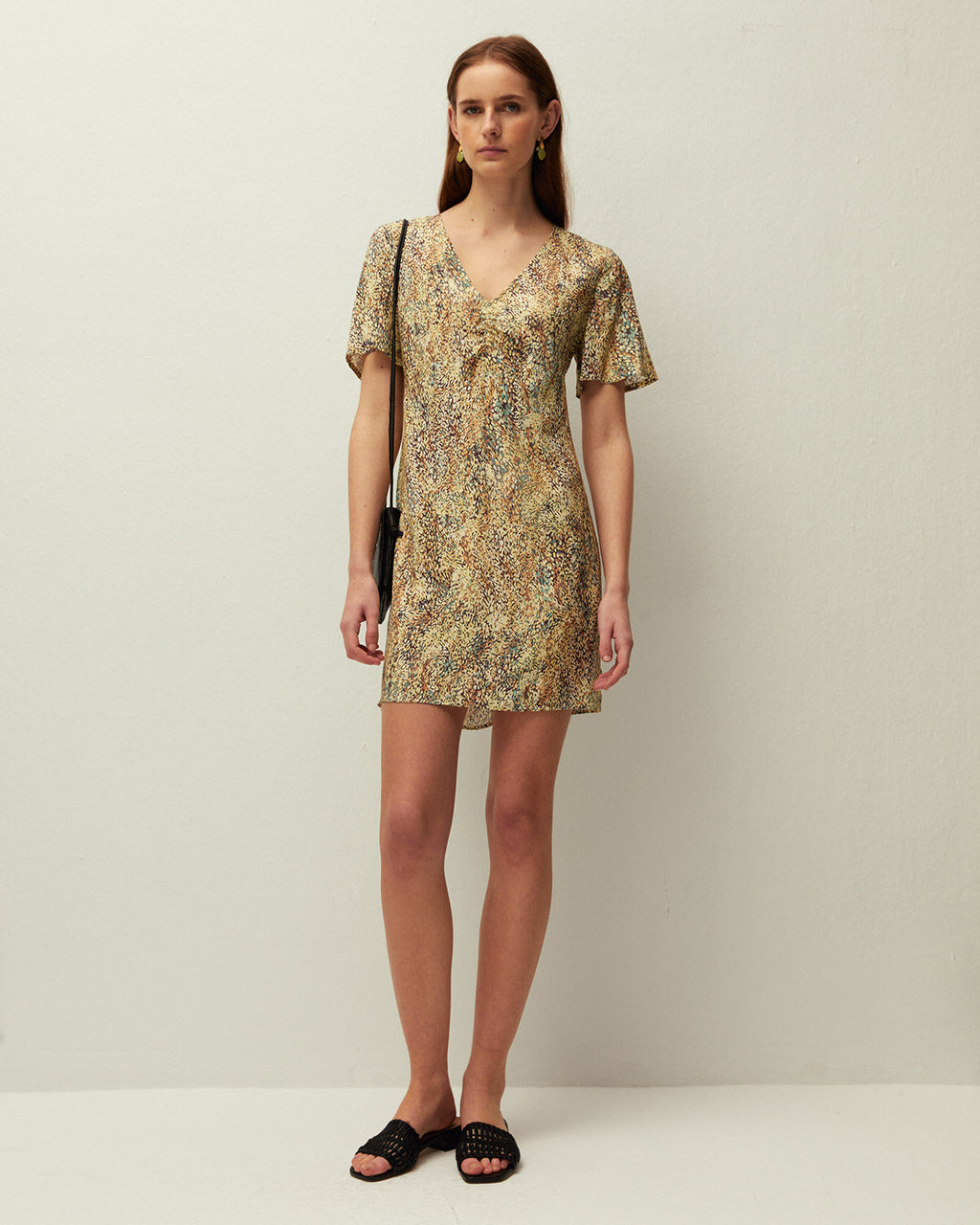 Vestido corto estampado