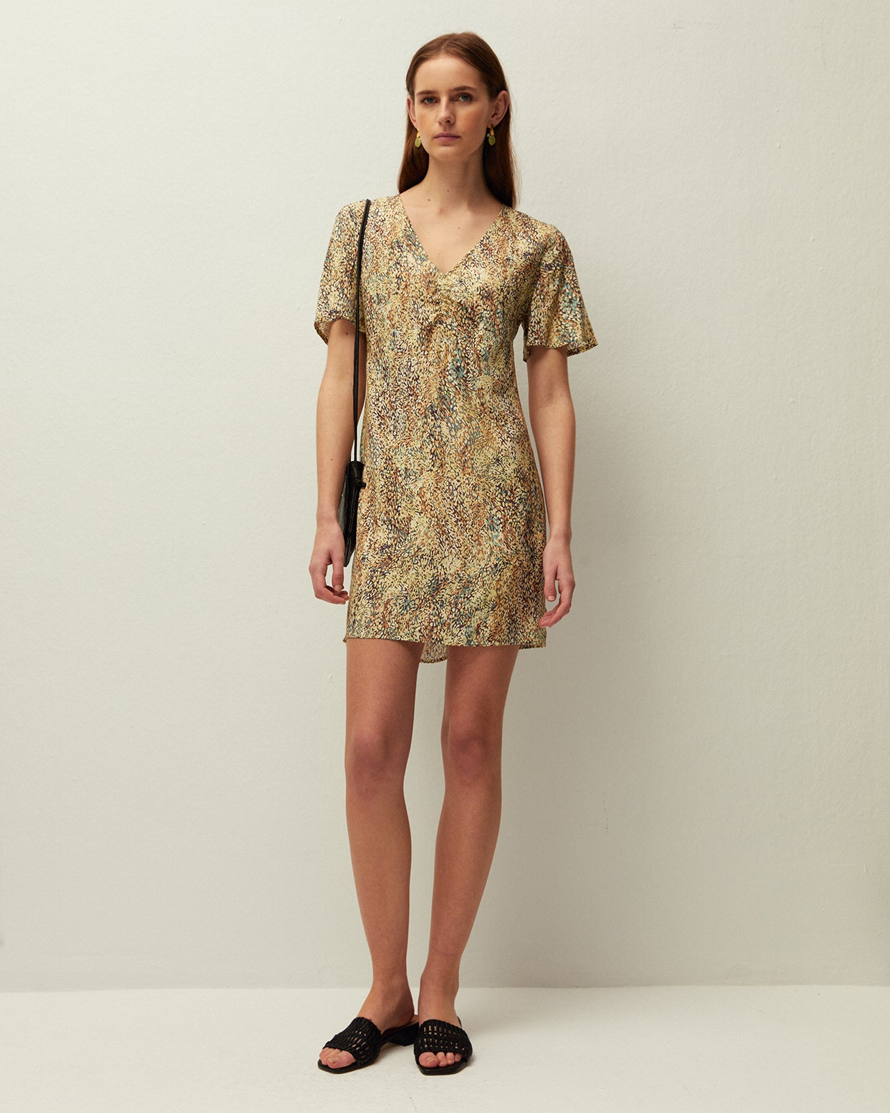 Vestido corto estampado