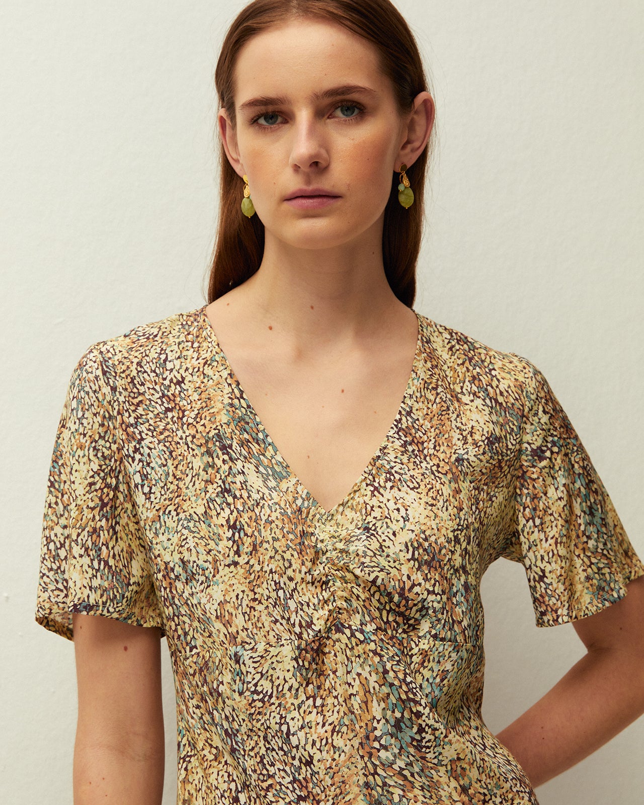 Vestido corto estampado