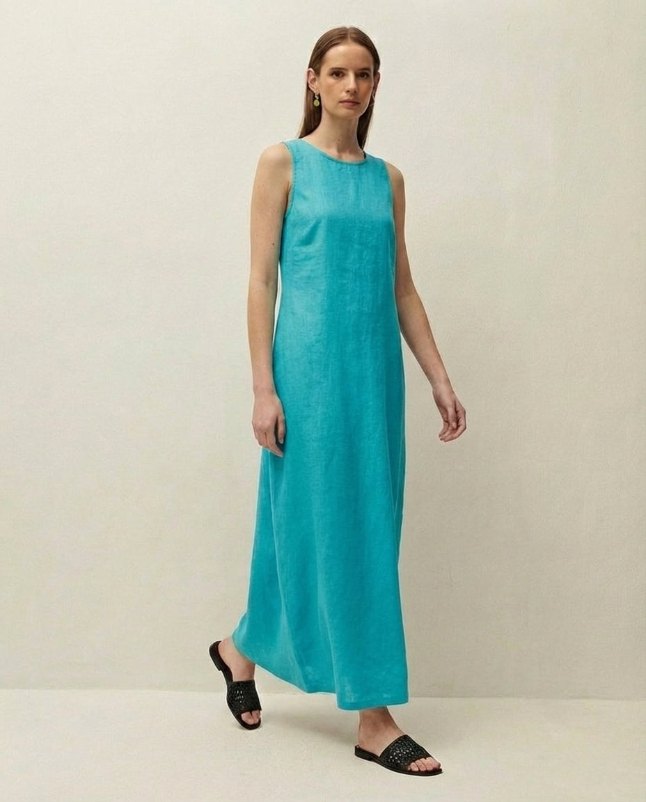 Vestido lino largo