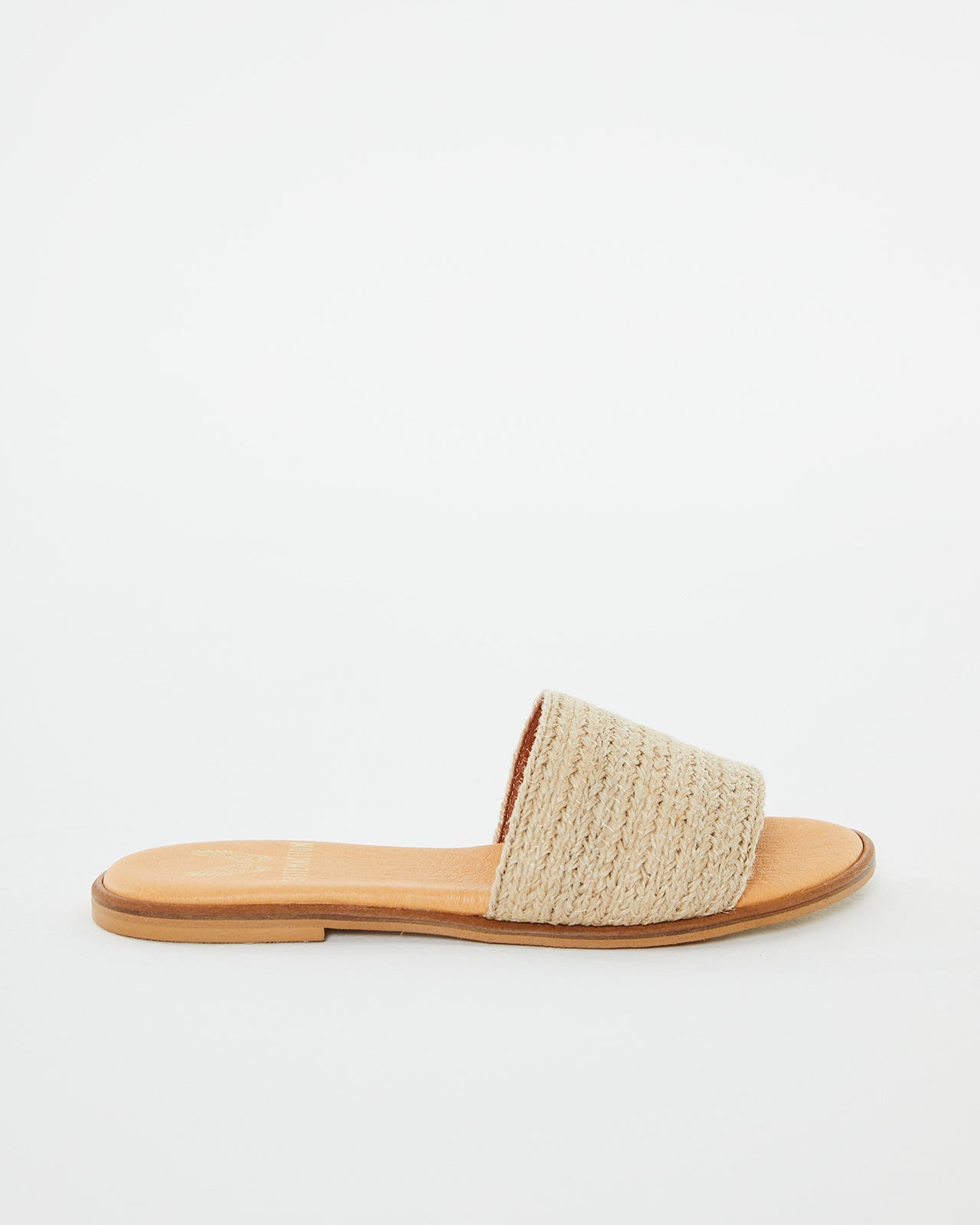 Women's flat sandal with jute strap