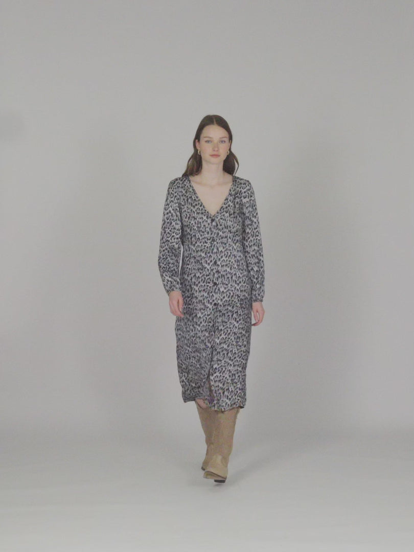 Vestido animal print